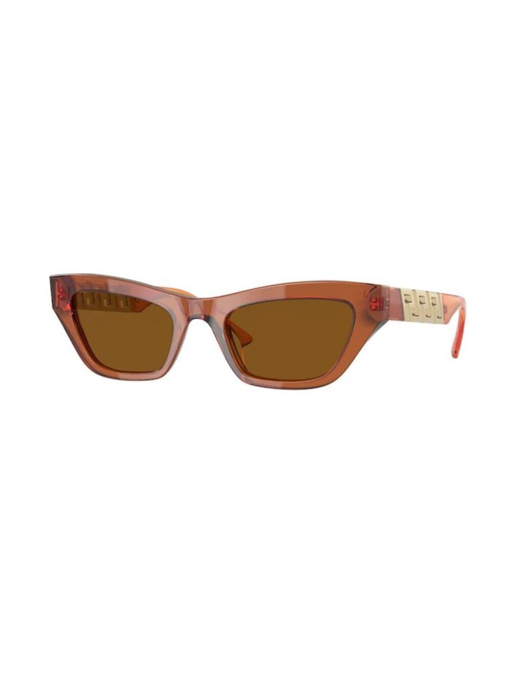 Versace Women's VE4419-532963 Fashion 52mm Transparent Orange Sunglasses